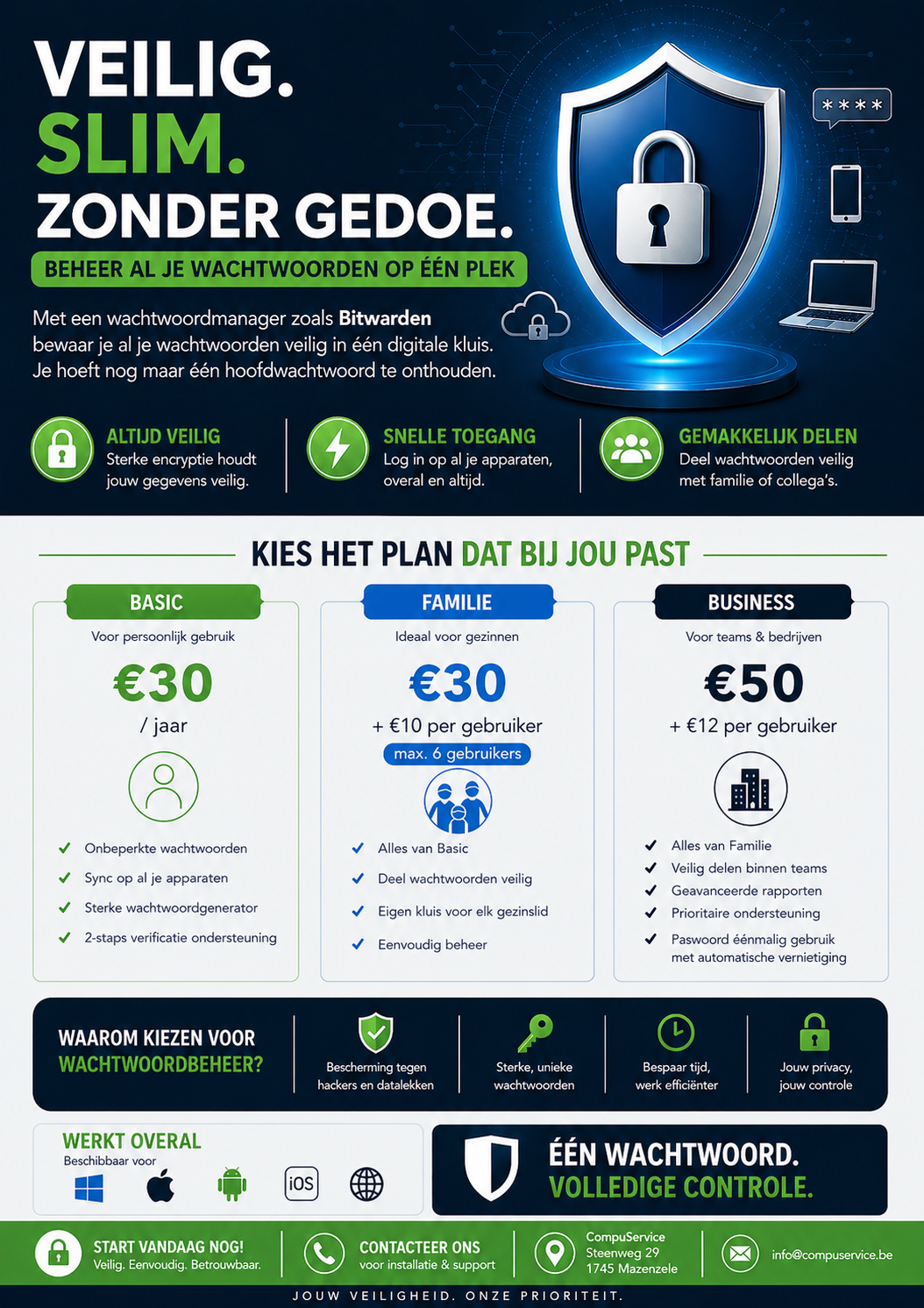Flyer Voor Wachtwoordbeheer